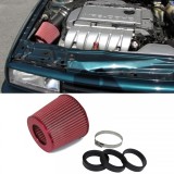 Filtru de aer sport universal de performanta rosu cu 3 inele de adaptor 60-76mm Performance AutoTuning