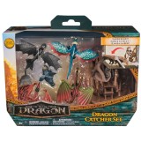 Dreamworks Dragons World of Berk - Set de joacă Dragon Catcher cu 5 figurine de dragoni și un lansator de plase, &bdquo;How to Train Your Dragon 2025&rdquo;, Mult
