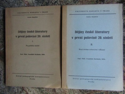 Dějiny česk&amp;eacute; literatury v prvn&amp;iacute; polovině 20. stolet&amp;iacute; 2VOL AUTOGRAF - LIMBA CEHA foto