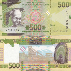 Guinea 500 Francs 2018 UNC foto