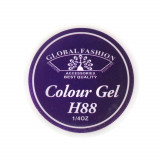 Cumpara ieftin Gel Color Unghii, Vopsea de Arta Global Fashion, Seria Noble Purple H88, 5g