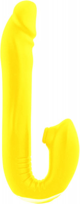 Vibrator Leso Sucking Fyni Yellow foto