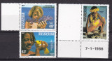 Polinezia 1986 copii, fauna MI 445-447 MNH, Nestampilat