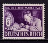 ✅ ( S47 ) Germania Reich 1942 &quot;Ziua marcii postale - Colectionarul de timbre &quot; serie completa Michel 811, MNH, Nestampilat