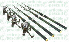 Set 4 lansete tele C A 3.6m cu 4 mulinete GP 540 foto