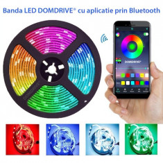 Banda LED RGBWhite 5050 inteligenta, cu aplicatie pe telefon, 95W, 5 metri