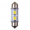 Bec Led - 2SMD 12V sofit T11x36mm soclu SV8,5-8 2buc - Alb