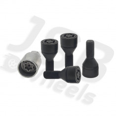 Set prezoane antifurt negre Starlock M12x1.5 I/E Renault, Dacia, Opel, BMW