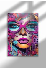 mxm_graffiti_22|Street Art Poster, Vibrant Graffiti Portrait, Frameless Modern Canvas, Urban Vibe 2025 | A3 (29.7 x 42 cm) - mxm_graffiti_22