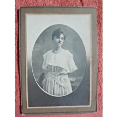 Fotografie tip CDV, adolescenta, 1920