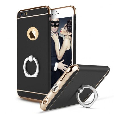 Husa telefon Iphone 6/6S ofera protectie 3in1 Ultrasubtire - Black S Ring foto