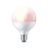 Bec LED Inteligent Philips Wiz Colors, Wireless, Bluetooth, G95, 11 W, 220 V, 1055 Lumeni, RGBW, A+, E27