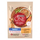 One Mini Dog Adult, hrana umeda pentru caini, pui, 85 gr