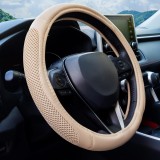 Husa volan auto swc-61, marime m, diametru 37-39 cm &acirc; antialunecare, design elegant, material durabil