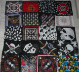 Bandana,batic 54x54cm model floral,craniu,chopper,England,USA,frunze,jamaica