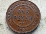 AUSTRALIA-1 PENNY 1919, Australia si Oceania, Bronz
