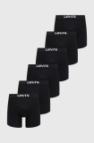 Levi&#039;s boxeri 6-pack barbati, culoarea negru