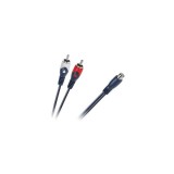 Cablu Y RCA mama la 2x RCA tata 0.2m Cabletech