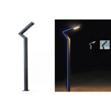 Stalp iluminat ornamental LED &ndash; 30w/4000k albastru / 3m