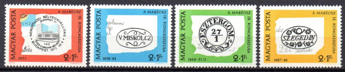 UNGARIA 1972, Ziua Marcii Postale, MNH, serie neuzata