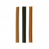 RECOMPENSE PENTRU CAINI FLAMINGO VEGGIE STICKS ROD 24CM MIX DISPLAY (3 BUC PLIC) 36 BUC SET