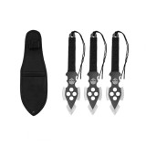 Cumpara ieftin Set trei cutite de aruncare, Full Tang, 22.5 cm, otel inoxidabil, teaca inclusa