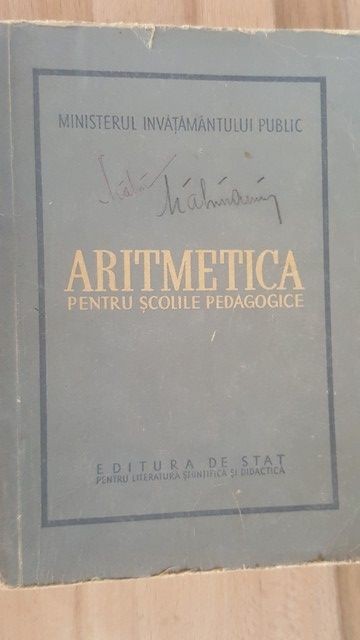 Aritmetica pentru scolile pedagogice