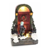 Decoratiune Craciun polirasina cu led III 9x5.5x12.5 cm