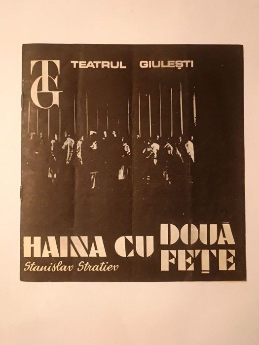 Caiet program Haina cu două fețe, de Stanislav Stratiev (Teatrul Giulești; regia: Alexandru Tocilescu)