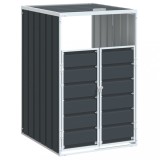 Depozitare cos gunoi cu roti 1 cos antracit 72x81x115 cm otel