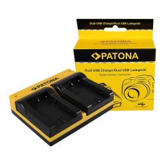 Patona Dual incarcator pentru Sony NP-FS11 DCR-PC DCRPC1 DCR-PC1 DCRPC2 DCR-PC2 DCRPC3 inkl. Micro-USB Ka