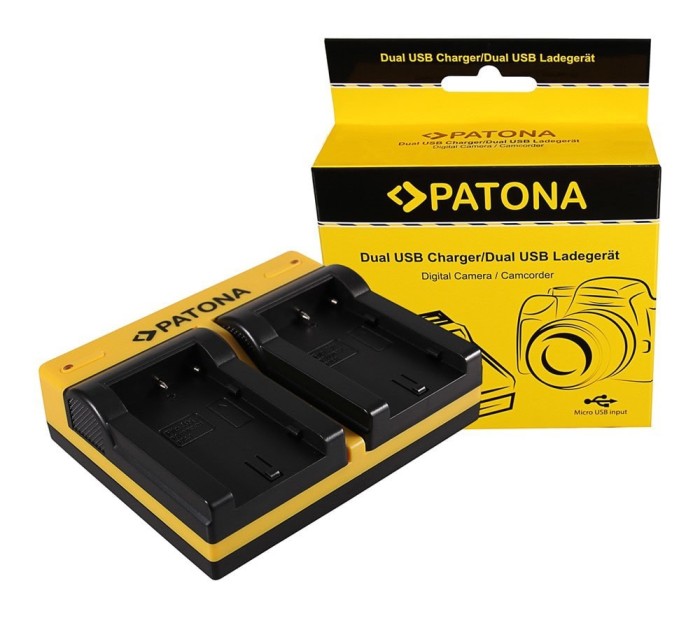 Patona Dual incarcator pentru Sony NP-FS11 DCR-PC DCRPC1 DCR-PC1 DCRPC2 DCR-PC2 DCRPC3 inkl. Micro-USB Ka