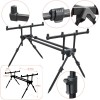 Rod Pod Baracuda #12, 4 Lansete, Aluminiu, Ajustabil 35-59cm, 62-114cm + Geanta Transport