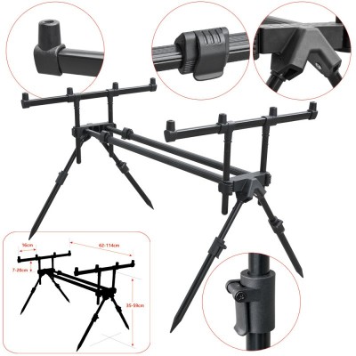 Rod pod Baracuda #12 pentru 4 lansete model 2022 foto