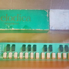 C654-I-Muzicuta mare veche HOHNER MELODICA SOPRANO. Germany, cu sitem fluier.