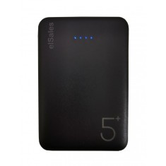 Baterie externa powerbank elSales KP-55 cu 2 porturi USB pentru incarcare , capacitate 5.000 mAh , negru