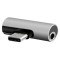 Adaptor audio USB Type-C la miniJack 3.5 mm, gri