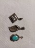 Lot 3 Pandantive Argint 925 Vintage: Zirconii, Turcoaz &amp; Marcasite - 12.9g Total