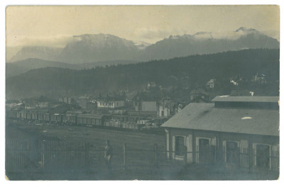 3926 - PREDEAL, Brasov, Railway Station - old postcard, real Photo - unused foto