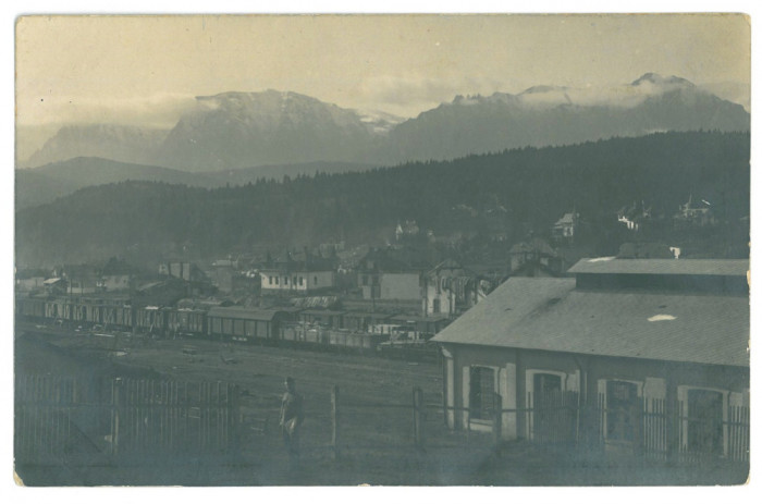 3926 - PREDEAL, Brasov, Railway Station - old postcard, real Photo - unused