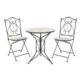 Cumpara ieftin Set dining Sellis, Pako World, 3 piese, Mozaic, Negru