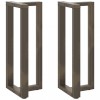 vidaXL Picioare Masă Bar Negre, 2 buc, 50x35x100cm, Oțel, Formă T, Reglabile, Accesorii Mobilă