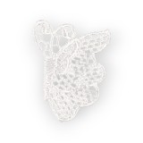 Aplicatie crosetata, dimensiuni 4 x 5,8 cm, Fluture, Crisalida