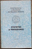 Forul Democrat al Romanilor din Republica Moldova, statutul si programul