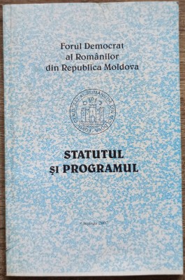 Forul Democrat al Romanilor din Republica Moldova, statutul si programul foto