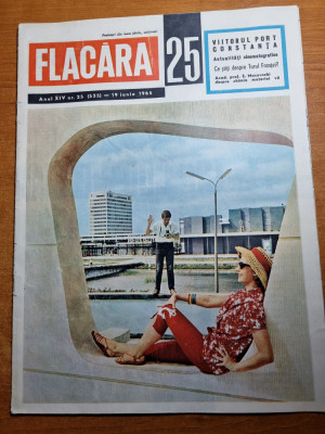 flacara 19 iunie 1965-art. portul constanta,hunedoara,filmul romanesc rascoala foto