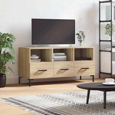 vidaXL Dulap TV stejar sonoma, 102x36x50 cm, lemn prelucrat foto