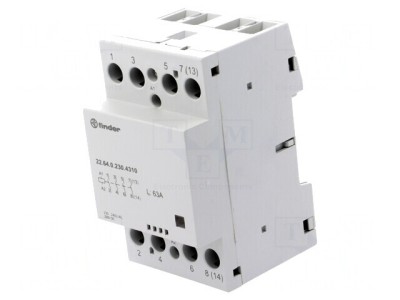 Contactor 4P 63A 230V NO IP20 foto