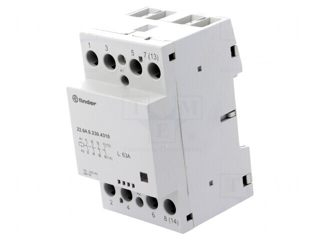 Contactor 4P 63A 230V NO IP20