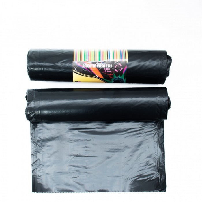Saci menajeri 240L, LDPE, Ultrarezistenti, 10 bucati rola